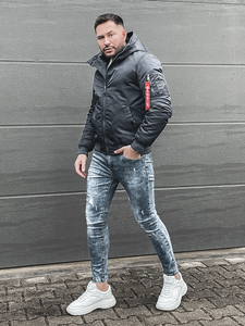 Tamnoplava jakna muška zimska Bolf 2120