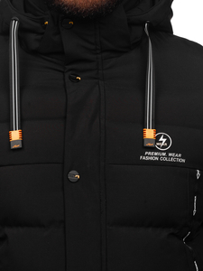 Crna duga muška prošivena zimska jakna Bolf 22M53