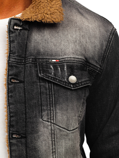 Crna izo muška traper jakna Bolf MJ520N