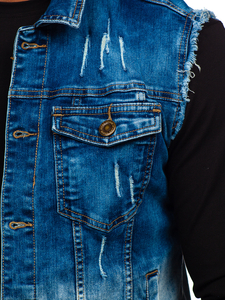 Tamnoplavi traper prsluk muški Bolf G112