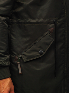 Zelena jakna muška prijelazna parka Bolf JK363