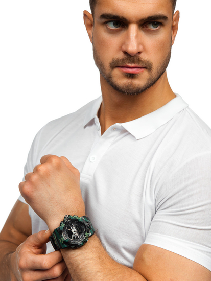 Zeleni muški vojni sat na ruku Bolf 3261