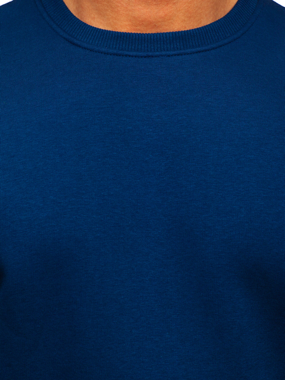 Indigo muška dukserica bez kapuljače Bolf 2001