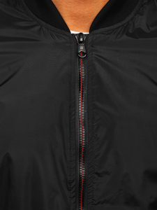 Crna jakna prijelazna bomber muška Bolf 7116