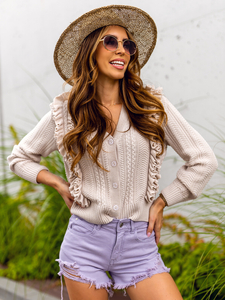 Ljubičaste kratke hlače od trapera ženske Bolf A63