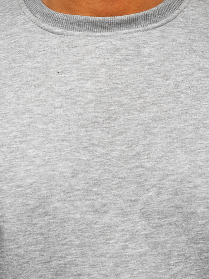 Tamnosiva muška dukserica bez kapuljače Bolf 2001