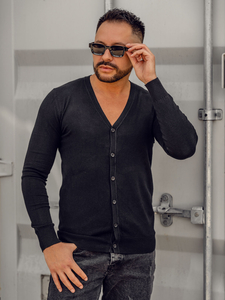 Muški kardigan Crna Bolf YY06A