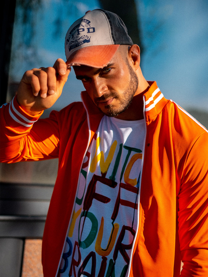 Muška majica s printom bijela Bolf 1181