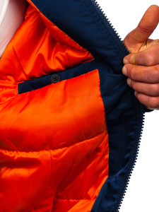 Tamnoplava jakna muška zimska Bolf 2120