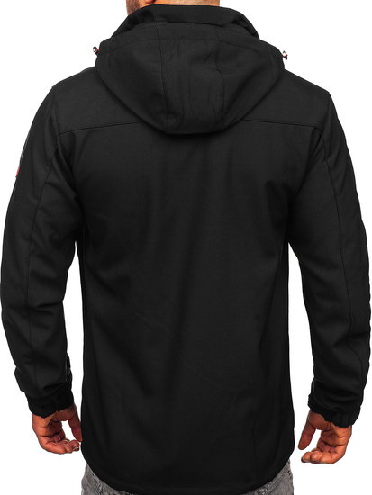 Crno-crvena muška jakna softshell Bolf WX086A