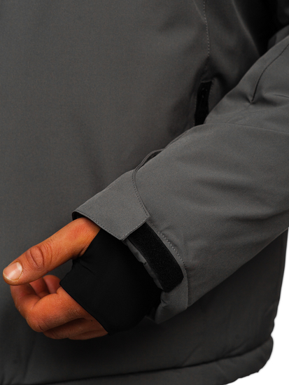 Grafitna jakna muška zimska sportska Bolf HH011