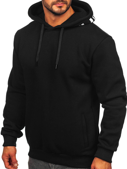 Crna muška majica s kapuljačom s printom Bolf 147050