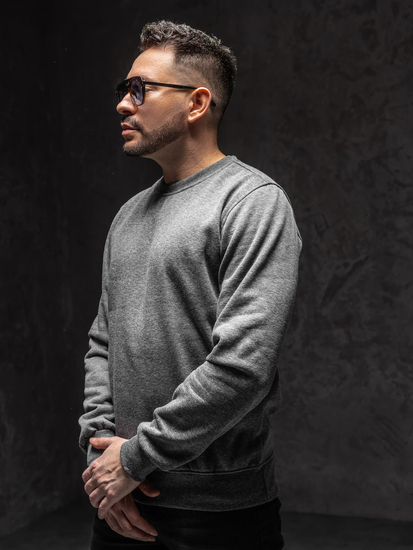 Muška dukserica bez kapuljače antracit Bolf 2001A1