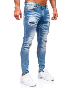Tamnoplave muške traper hlače skinny fit Bolf E7869B