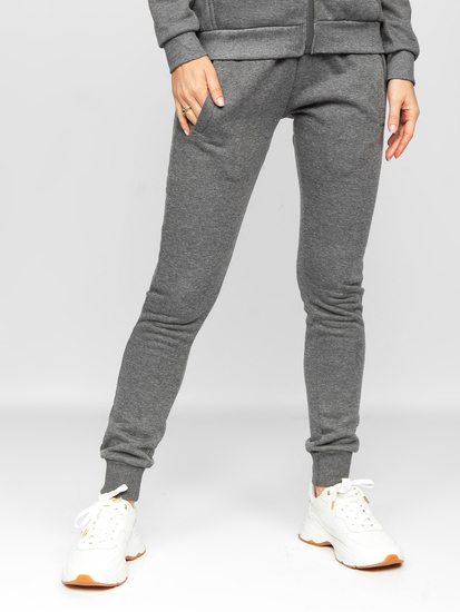 Grafitni dvodijelni komplet ženske trenirke Bolf 0003