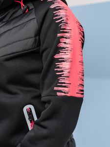 Ženska prijelazna majica-jakna s kapuljačom crna Bolf KSW4007