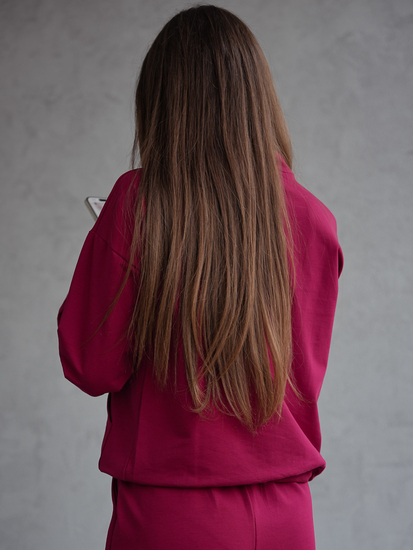 Ženski dvodijelni trenirke komplet bordo Bolf 82162