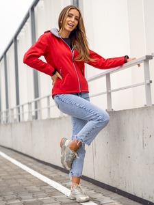 Ženska lagana softshell jakna Crvena Bolf AB056