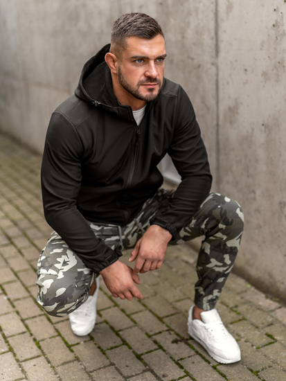 Muška lagana softshell jakna Crna Bolf HH017A