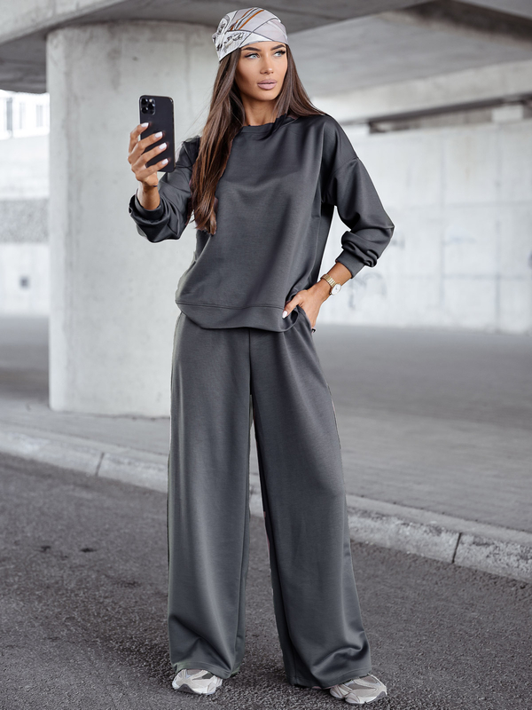 Ženski dvodijelni trenirke komplet grafitni Bolf 821111