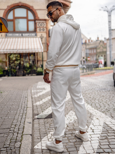 Bijeli muški trenirka s kapuljačom Bolf 3A161A