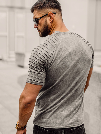 Grafitna obična muška majica Bolf 8T88A