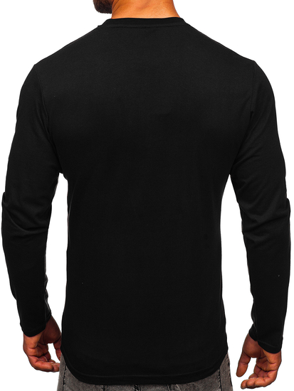 Crna longsleeve majica muška s printom Bolf 146745