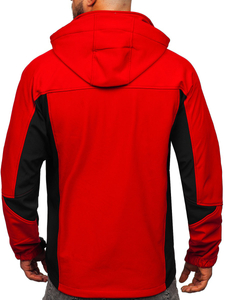 Muška lagana softshell jakna Crvena Bolf T019