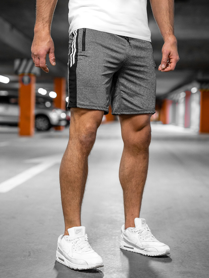 Grafitne muške kratke trenirke Bolf 68006A