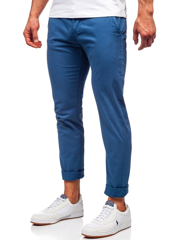 Indigo chino hlače muške Bolf 1146