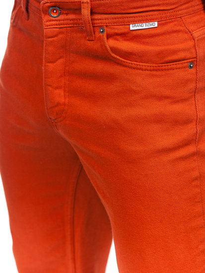 Narančaste muške hlače od materijala Denley GT