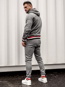 Grafitna trenirka muška s kapuljačom Bolf 8C60