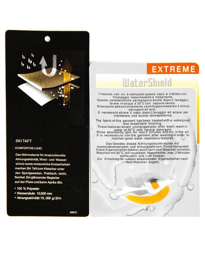 Zimska jakna muška skijaška crno-zelena Bolf 1910