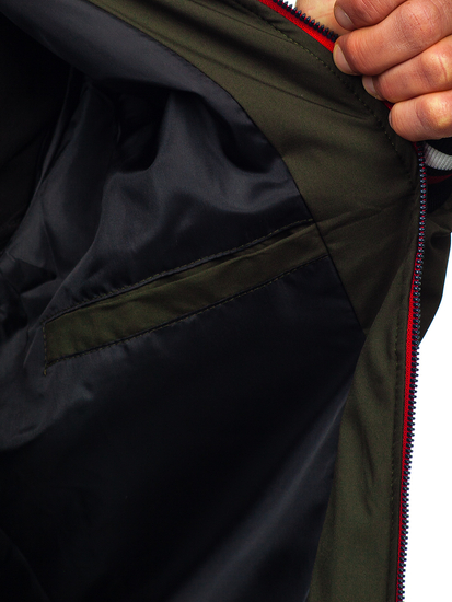 Kaki muška prijelazna bomber jakna Bolf 84M3001