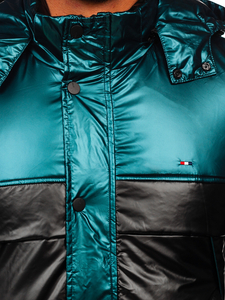 Crna prošivena sportska prijelazna jakna muška  Bolf 2145