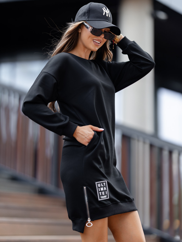 Ženska sportska haljina crna Bolf 524