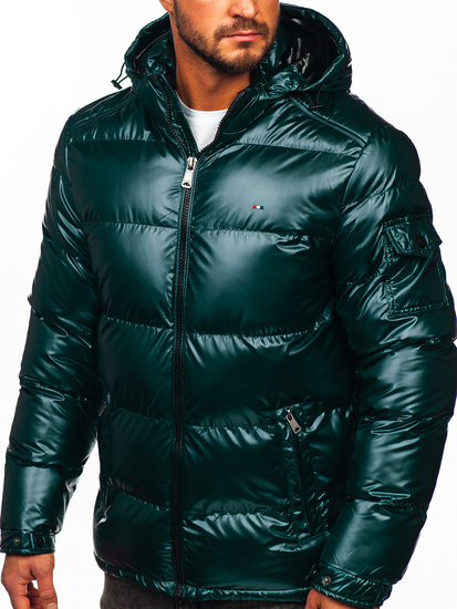 Zelena prošivena jakna muška prijelazna sportska Bolf EX2138