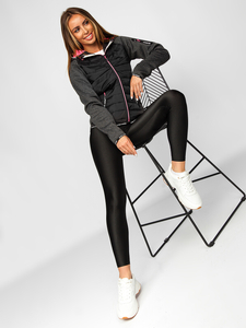 Ženska prijelazna majica-jakna crna Bolf KSW4004