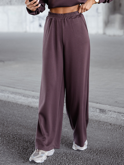 Ženski dvodijelni trenirke komplet čokoladni Bolf 821111