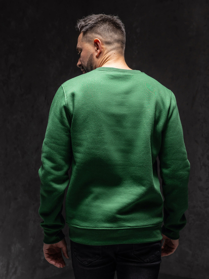 Muška dukserica bez kapuljače zelena Bolf 2001A1