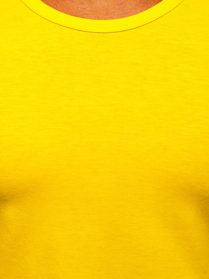 Žuta majica tank top bez printa Bolf 99001