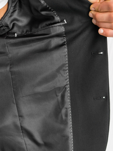 Crno muško odijelo Bolf 01