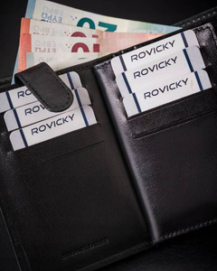 Muški kožni novčanik crni 25912
