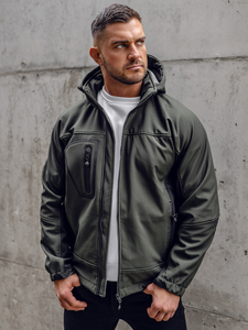 Muška lagana softshell jakna Khaki Bolf T019A