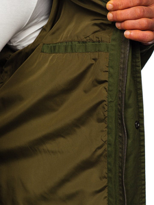 Jakna muška prijelazna parka zelena Bolf 5391