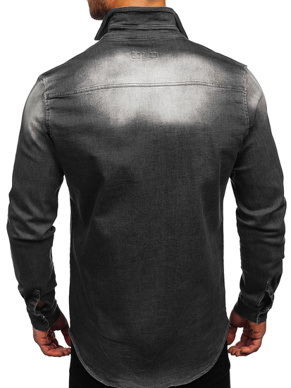 Grafitna košulja muška od trapera dugih rukava Bolf R710