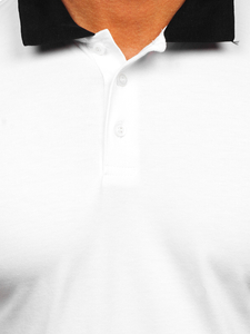 Bijela-crna polo majica muška Bolf 0003