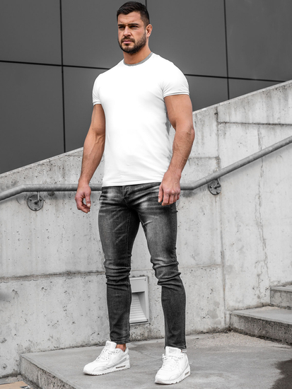 Crne traperice muške regular fit Bolf MP019N