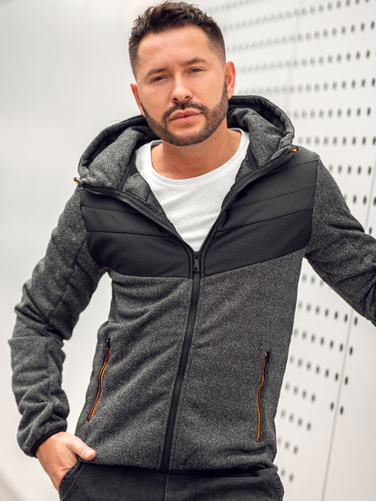 Crno-narančasta prijelazna muška jakna Bolf BKS2153