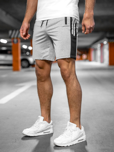 Sive muške kratke trenirke Bolf 68006A